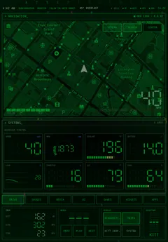 Drive page in the The Matrix theme