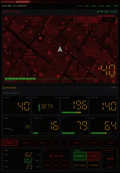 Drive page in the KITT theme