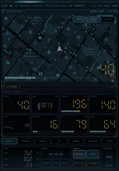 Drive page in the RoboCop theme