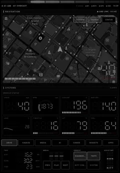 Drive page in the Stealth theme